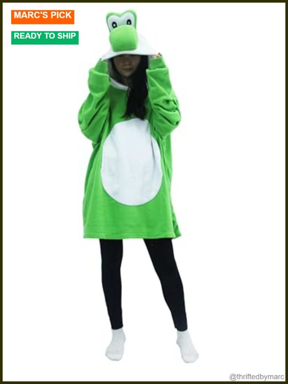 Unisex Fleece Onesie Pajamas Halloween Costume Footed Hoodie
